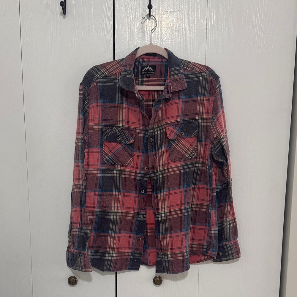 Casual Plaid Button Down Shirt for Women